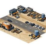 A small frontier town in GoldClaim